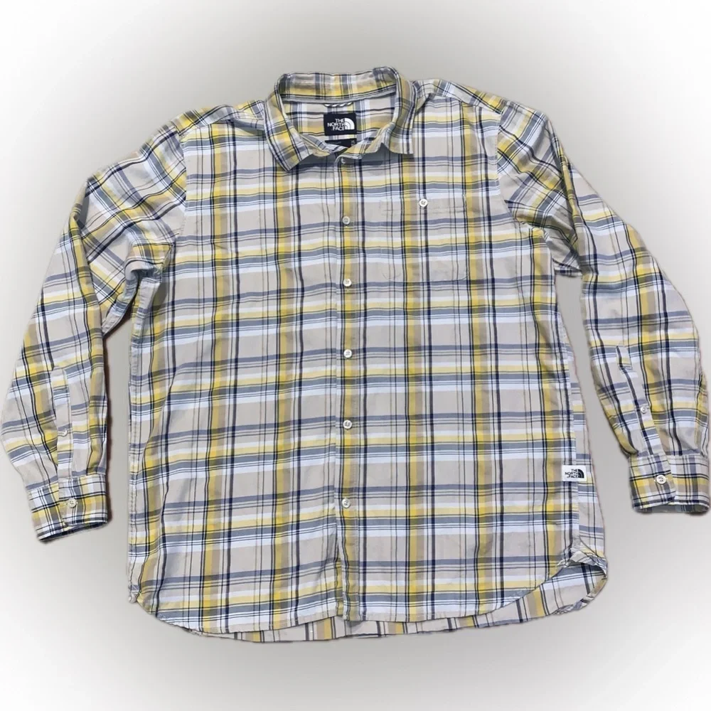 The North Face Men’s Plaid Button Down Collared Lumberjack Shirt Size XL